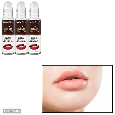 Natural Lip Care Natural Pink Lip Serum Oil for Lip Shine, Glossy, Soft with Moisturizer 10 Ml Pack of 3