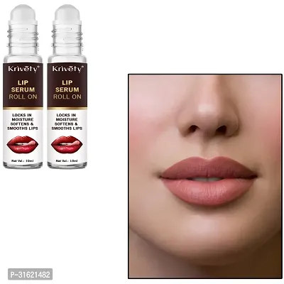 Natural Lip Care Roll on Lip Serum Oil for Lip Shine, Glossy, Soft with Moisturizer 10 Ml Pack of 2-thumb0