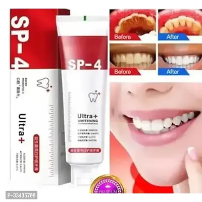 Teeth Whitening Toothpaste Makes You Reveal Perfect  White Teeth, Natural Whitening Toothpaste Mousse with Fluoride Deeply Clean Gums Remove Stains (Pack Of 1)-thumb0