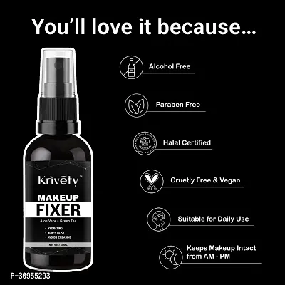 KRIVETY Makeup Fixer with Aloevera and Vitamin E Primer - 50 ml-thumb2