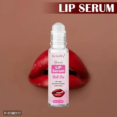 Natural Lip Care Lip Serum Roll On For Hydrated, Soft  Visibly Plump Lip 10ML-thumb0