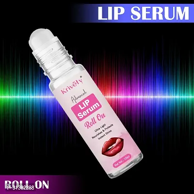 Natural Lip Care Lip Serum Roll On For Hydrated, Soft  Visibly Plump Lip 10ML-thumb0