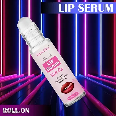 Natural Lip Care Lip Serum Roll On For Hydrated, Soft  Visibly Plump Lip 10ML-thumb0