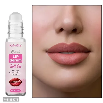 Natural Lip Care Lip Serum Roll On For Hydrated, Soft  Visibly Plump Lip 10ML-thumb0