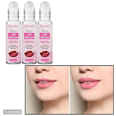 Natural Lip Care Lip Serum Oil for Lightening Brightening Softening The Dark Lips For Men Women (10ml) (Pack of 3)-thumb0