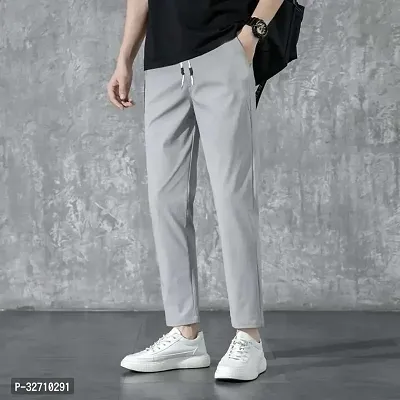 Stylish Polyester Solid Track Pant for Men-thumb0