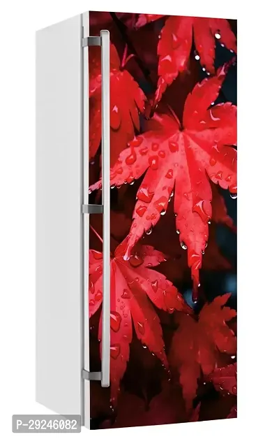 ADV WALL INDIA Waterproof Floral Single Door Fridge Sticker//self-Adhesive Stickers//fridge door sticker//trendy Floral for fridge Vinyl Sticker (Size: 120 x 61cm)-thumb2