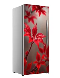 ADV WALL INDIA Waterproof Floral Single Door Fridge Sticker//self-Adhesive Stickers//fridge door sticker//trendy Floral for fridge Vinyl Sticker (Size: 120 x 61cm)-thumb2