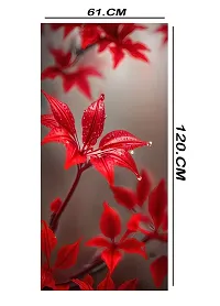 ADV WALL INDIA Waterproof Floral Single Door Fridge Sticker//self-Adhesive Stickers//fridge door sticker//trendy Floral for fridge Vinyl Sticker (Size: 120 x 61cm)-thumb4