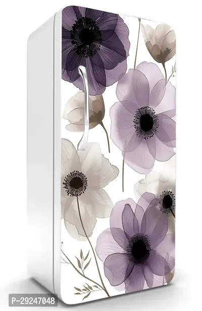 ADV WALL INDIA Waterproof Floral Single Door Fridge Sticker//self-Adhesive Stickers//fridge door sticker//trendy Floral for fridge Vinyl Sticker (Size: 120 x 61cm)-thumb0