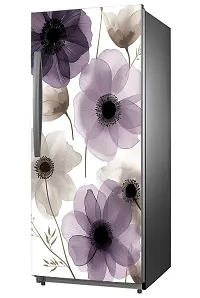 ADV WALL INDIA Waterproof Floral Single Door Fridge Sticker//self-Adhesive Stickers//fridge door sticker//trendy Floral for fridge Vinyl Sticker (Size: 120 x 61cm)-thumb2