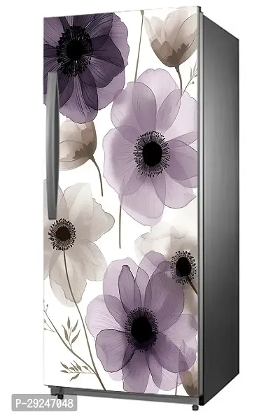 ADV WALL INDIA Waterproof Floral Single Door Fridge Sticker//self-Adhesive Stickers//fridge door sticker//trendy Floral for fridge Vinyl Sticker (Size: 120 x 61cm)-thumb3