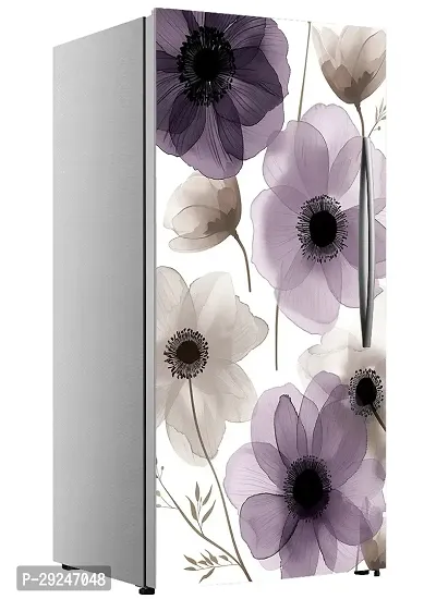 ADV WALL INDIA Waterproof Floral Single Door Fridge Sticker//self-Adhesive Stickers//fridge door sticker//trendy Floral for fridge Vinyl Sticker (Size: 120 x 61cm)-thumb5