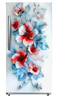 ADV WALL INDIA Waterproof Floral Single Door Fridge Sticker//self-Adhesive Stickers//fridge door sticker//trendy Floral for fridge Vinyl Sticker (Size: 120 x 61cm)-thumb3