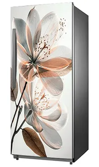 ADV WALL INDIA Waterproof Floral Single Door Fridge Sticker//self-Adhesive Stickers//fridge door sticker//trendy Floral for fridge Vinyl Sticker (Size: 120 x 61cm)-thumb3