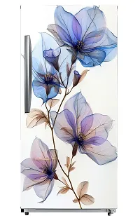 ADV WALL INDIA Waterproof Floral Single Door Fridge Sticker//self-Adhesive Stickers//fridge door sticker//trendy Floral for fridge Vinyl Sticker (Size: 120 x 61cm)-thumb2