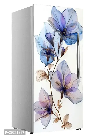 ADV WALL INDIA Waterproof Floral Single Door Fridge Sticker//self-Adhesive Stickers//fridge door sticker//trendy Floral for fridge Vinyl Sticker (Size: 120 x 61cm)-thumb4