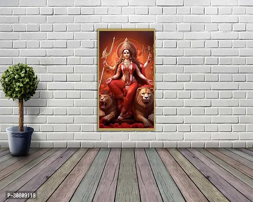 ADV WALL INDIA Serawali Ma Poster, Hindu lord poster, Waterproof Vinyl Poster (Size:20*36  Inch)-thumb3