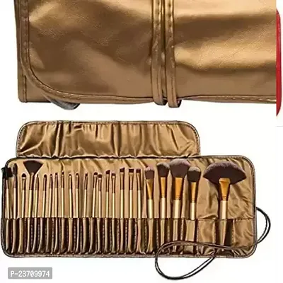 24pc golden makeup brush