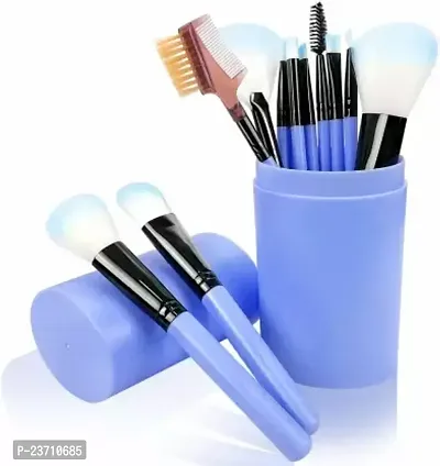 12pc blue makeup brush-thumb0