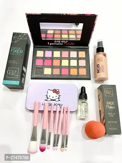 Rose Gold Eyeshadow,Fixer,Foundation,Pink Kiti,Serum,Puff,Pump Primer-thumb0