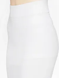 Stylish White Nylon Solid Saree Shapewear for Women-thumb3