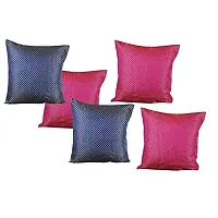 Pink Parrot- Dupian Silk- Cushion Cover 12x12 inch -Set of 5 pcs-thumb1