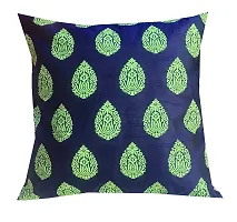 Pinkparrot Jacquard Til Colour Throw Pillow Covers/Cushion Covers -16x16 inch-Set of-5 -d025-thumb1