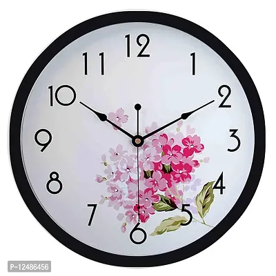 Pink parrot Plastic Wall Clock (11.25 Inch, 11130) Code 164