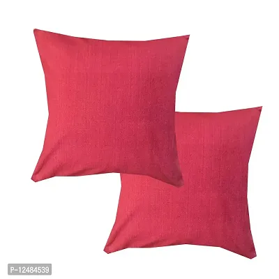 Pink parrot- 100% Cotton Multi Colour Square Cushion Cover 16x16 inch-Set 2 pcs