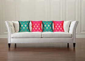 Jacquerd Cushion Cover- 18"" X 18""(45cm x45cm) Inches Set of 4 pcs-thumb1