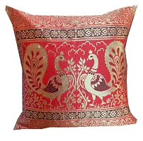 Pinkparrot Dopian Silk Multicolour Throw Pillow Covers/Cushion Covers ( 16x16 inches) - Set of 5-00Ab4-thumb2