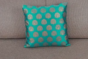 VIREO Dupion Silk Cushion Cover (16x16 inches) - Set of 5-thumb1