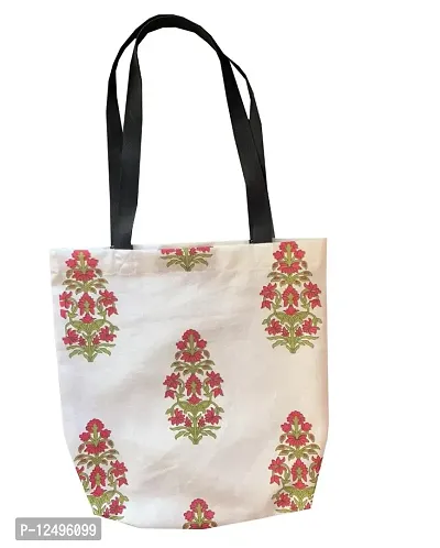 Pinkparrot Reusable Tote Bags|Cotton Grocery Bag|Sturdy Cotton Bag |College Bag|Shopping Bags Kitchen Essentials|Vegetable Bag| jhola|Carry Bag Set of 2 pcs -Code 9-thumb0