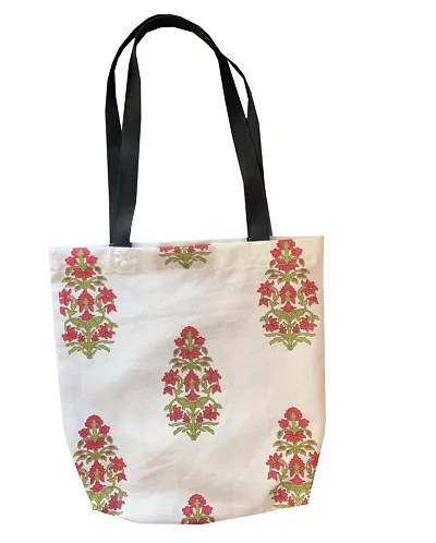 Pinkparrot Reusable Tote Bags| Cotton Grocery Bag|Sturdy Cotton Bag |College Bag|Shopping Bags Kitchen Essentials|Vegetable Bag| jhola|Carry Bag