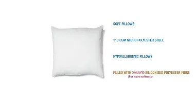 Pink Parrot Polyester  Polyester Blend Cushion Fillers / Pillow / Inserts For Sofa ( 12 Inch X 12 Inch ) - White-thumb1