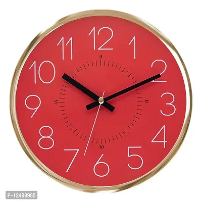 VIREO-11.70 Inches Wall Clock for Home/Living Room/Bedroom/Kitchen and Office -8206