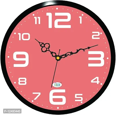 PINK PARROT 12Q18 Plastic and Glass Wall Clock (11.25 Inches)
