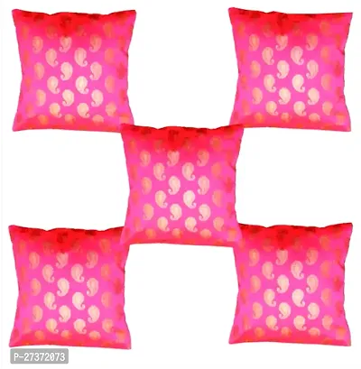 Vireo artsilk 12x12 inch cushion cover set of 5 pcs-thumb0