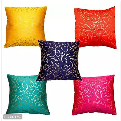 Vireo artsilk 12x12 inch cushion cover set of 5 pcs-thumb0