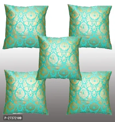 Vireo artsilk 12x12 inch cushion cover set of 5 pcs