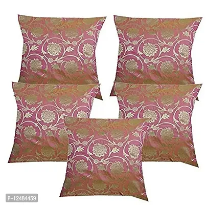 Vireo- Designer Jacquerd Cushion Cover Set 12x12 inchs Set of 5 pcs-thumb0