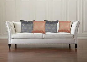 Durable Dopian Silk Decorative Embroidery Square Throw Pillow CushionCover Cushion Case Sofa Chair Seat Pillowcase 24" X 24"(60cm 60cm) Inches Set of 4 pcs-thumb1