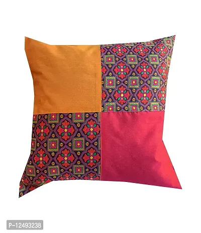 Pinkparrot Dupian Jacquard Multi Colour Throw Pillow Covers/Cushion Covers - Set of 5-thumb3