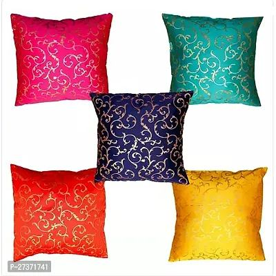 Vireo artsilk 12x12 inch cushion cover set of 5 pcs-thumb0