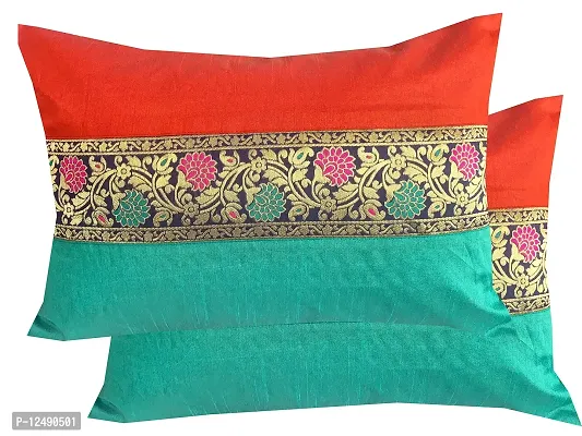 Pinkparrot Dupian Jacquard Multi Colour Throw Pillow Covers/Cushion Covers - Set of 5-thumb0