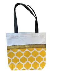 Vireo Reusable Tote Bags|100% Cotton Grocery Bag|Sturdy Cotton Bag |College Bag|Shopping Bags Kitchen Essentials|Vegetable Bag| jhola|Carry Bag Set of 2 pcs -Code 5-thumb2