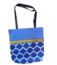 Vireo Reusable Tote Bags|100% Cotton Grocery Bag|Sturdy Cotton Bag |College Bag|Shopping Bags Kitchen Essentials|Vegetable Bag| jhola|Carry Bag Set of 2 pcs -Code 7-thumb1