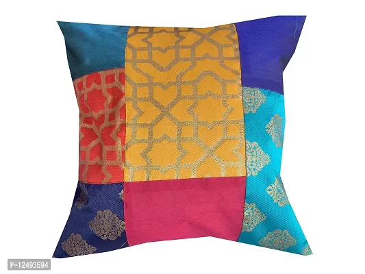 Pinkparrot Dupian Jacquard Multi Colour Throw Pillow Covers/Cushion Covers - Set of 5-thumb5