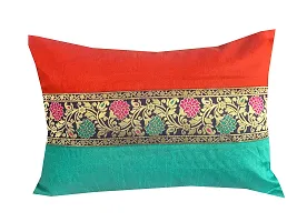 Pinkparrot Dupian Jacquard Multi Colour Throw Pillow Covers/Cushion Covers - Set of 5-thumb1